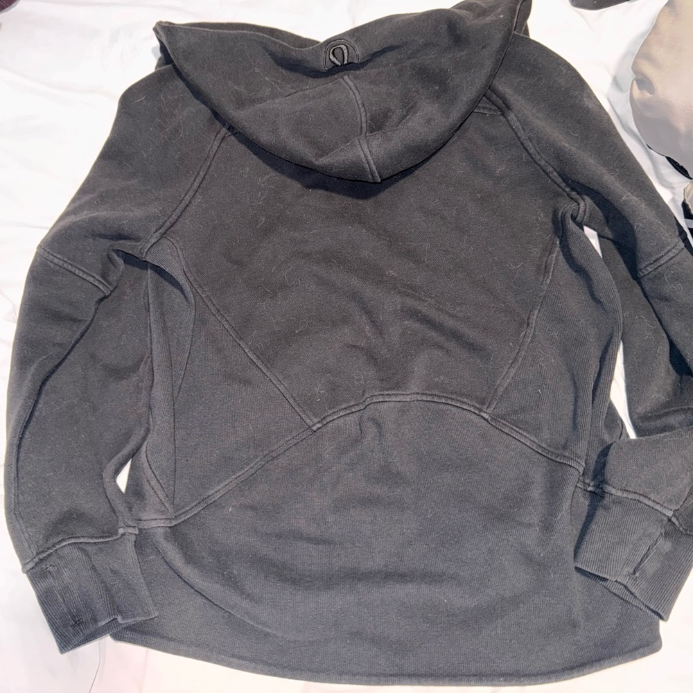 Lululemon Scuba Long Black Half-Zip Hoodie - Picture 5 of 7